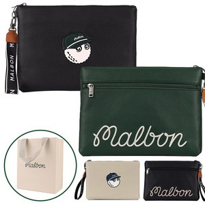 [백화점정품] 말본골프 25년 버킷 클러치 백 + 선물용 쇼핑백, 1개, 블랙