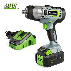 WORKPRO 20V 임팩 전동 렌치 브러시리스 무선 충전 핸드 자동차 정비 충전식 렌치, 1개