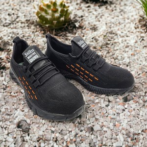 남녀공용 가벼운 경량 안전화 오렌지블랙 FS-011