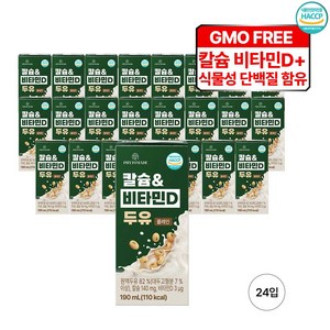 파이토메이드 칼슘&비타민D 두유 플레인, 24개, 190ml