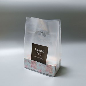 비닐봉투 커피숖 베이커리 제과점 봉지 비닐쇼핑백 땡큐 100장