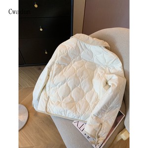 Cwadun 패셔너블한 경량 다운 면 패딩 재킷 여성 겨울 QWE974