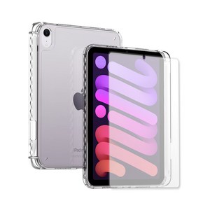 아이패드 미니 7 6 세대 투명 케이스 강화유리 세트 애플 펜슬 수납 커버