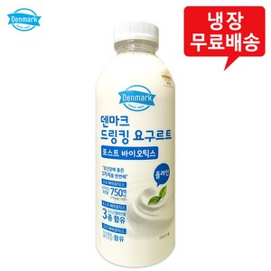 덴마크 드링킹요구르트 플레인 750mLx4병/대용량/무배, 4개, 750ml