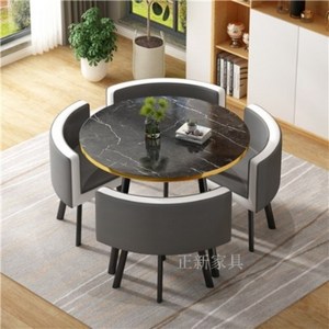 북유럽 카페 사무실 회의실 라운지 4인용 식탁 테이블 의자 세트, BP