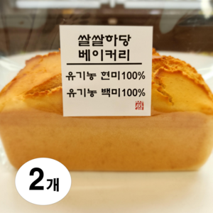 글루텐프리 쌀빵 (유기농쌀100%), 2개, 420g, 현미