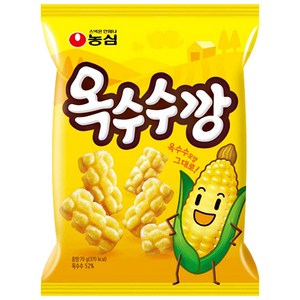 농심 옥수수깡 과자, 70g, 4개