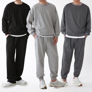 벤티브 남성 오버사이즈 베이직 무지 맨투맨 무지 와이드 무지 조거 빅사이즈 트레이닝 상의 하의