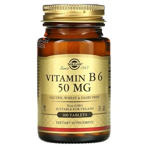 Solga 비타민B6 50mg 100정, 1개