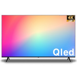 큐빅스 4K UHD QLED 스마트 TV 165CM(65인치) 에너지효율 1등급 구글 안드로이드 넷플릭스 유튜브 기사방문설치, SGA65QUEX1, 스탠드형, 방문설치