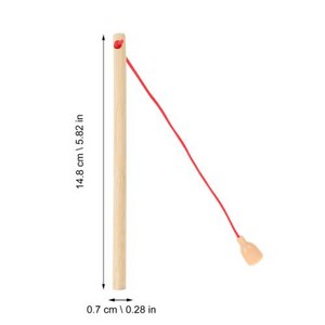 수영장 낚시 교육 두뇌 게임 나무 낚싯대 자석, 1.로그색상 12cs