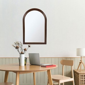 아치형 인테리어 우드 벽거울 405*605mm, 혼합색상