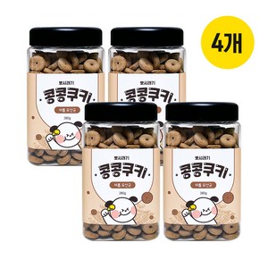 뽀시래기 강아지 콩콩쿠키 280g, 캐롭 유산균, 4개