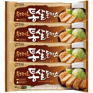 [다만세푸드] 아워홈 부드러운 통살 돈카스 480g 4봉 / 돈가스 돈까스 돈카츠, 4개