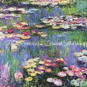 포토스티치 십자수명화도안-수련 2 /Claude Monet, 1개