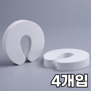 데이모노 충격 흡수 문 닫힘 방지 도어쿠션, 4개, 화이트