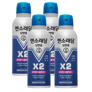 멘소래담 딥앤쿨 에어로솔 스프레이파스 150ml, 1개입, 4개