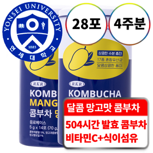 연세대학교 하루영양 RKR 콤부차 망고, 5g, 14포, 2개