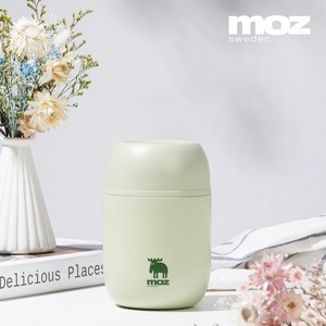 MOZ 스웨덴 316 스텐 푸드자 보온 도시락 보온 죽통 480ml, 포레스트그린, 1개