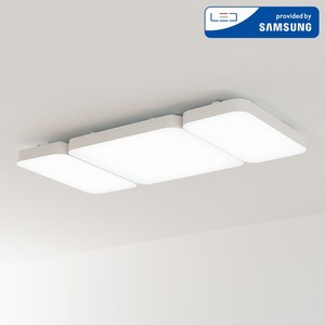 LED 커브드 시스템 거실등 120W 3P 2colos 주백색, 화이트/주백색