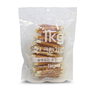 테비 사사미 치킨 크런치껌 강아지간식, 1kg, 1개