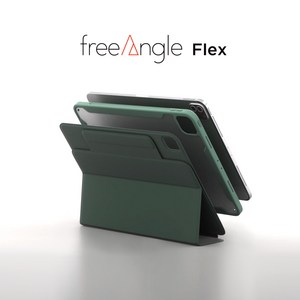 모키보 프리앵글 FLEX 스탠드 커버 펜슬수납 케이스 아이패드를 더욱 튼튼하고 자유롭게, 라이트 그레이, 1개