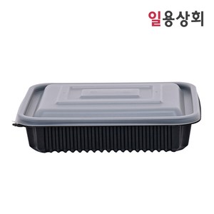 [ILYONG] 사각 찜용기 (중) JH 23195 검정, 100세트, 1개