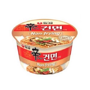 신라면 건면 사발 77g, 8개