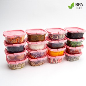 냉장고정리 한방에 MaxTok 밀폐용기 BPA FREE 친환경 반찬통 350ml 16종, 맥스톡 16종, 1개