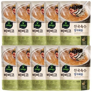 비비고 멸치해물육수, 500g, 10개