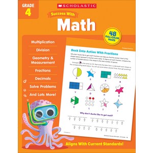 (영문도서) Scholastic Success with Math Grade 4 Paperback, Scholastic Teaching Resources, English, 9781338798524