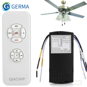 천장실링팬 GERMA-범용 천장 팬 램프 원격 제어 키트 AC 110-240V 타이밍 스위치 조정 풍속 송신기 수신기, AC 220V, 02 AC 220V