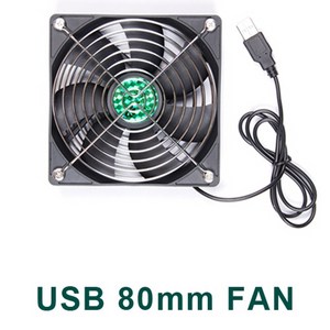 USB FAN 80mm 120mm 140mm, STS-120USB, 1개