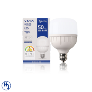 비츠온 LED T벌브 50W BULB 전구 램프 다용도 인테리어 조명 주광 전구색 E39, 1개, 주광색