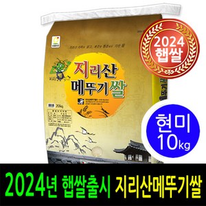 [ 24년 남원햅쌀출시 ] [더조은쌀] 남원 지리산메뚜기쌀 현미10kg / 우리농산물 남원정통쌀 당일도정 박스포장 / 남원직송, 10kg(1개입), 1개