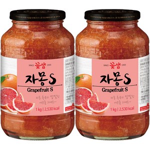 꽃샘 자몽차S 1kg+1kg, 1kg, 1개입, 2개