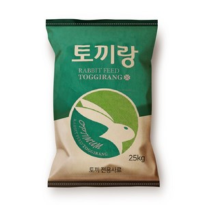 토끼 사료 대용량 큰토끼 성토용 토끼키우기 펠렛 기니피그, 1개, 25kg