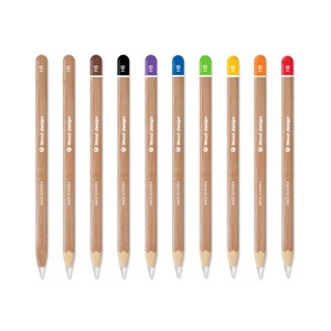 알럽스킨 애플펜슬 2세대 우드 스킨 보호필름 2매 (교차 가능), 레드우드 2매