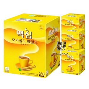 맥심 모카골드 마일드 커피믹스, 12g, 250개입, 4개