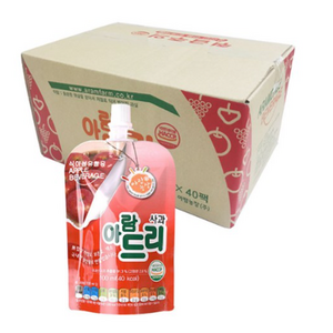 아람농장 아람드리 사과주스, 100ml, 40개