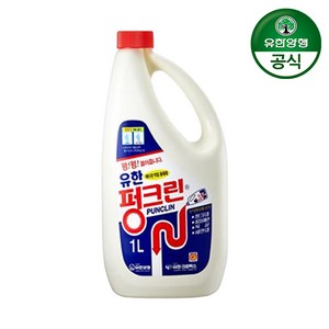 유한락스 펑크린 배수구세정제, 1L, 4개