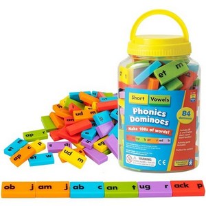 edudepot365 파닉스 영어 도미노 블럭 단모음 Phonics Dominoes Shot Vowels, 1개