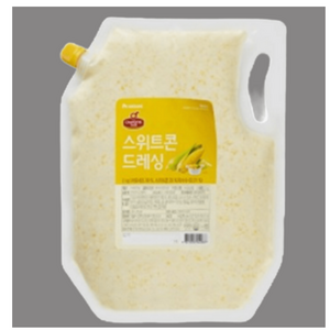 청정원 쉐프원 스위트콘드레싱 2kg 옥수수콘 드레싱 대용량 식자재 업소용 콘 드레싱 샐러드, 1개