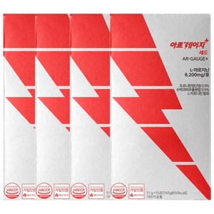 아르게이지 레드 아르기닌 6200 복숭아맛, 165g, 4박스
