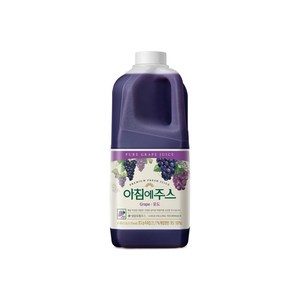 서울우유 아침에주스 포도주스 1800ML 2개세트 우유청년, 1.8L, 2개