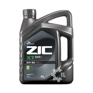 ZIC X7 ZERO 0W30 4L 가솔린, 1개, 지크 X7 ZERO 0W30(가)_4L