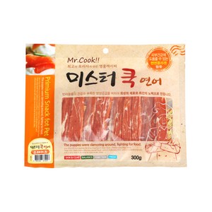 미스터쿡 강아지 간식 스테이크 300g, 연어, 10개