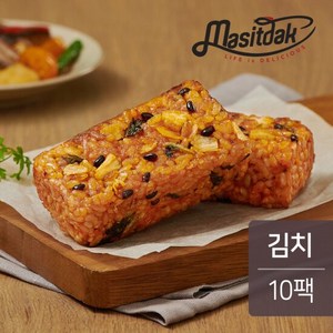 [랭킹닭컴] 맛있닭 닭가슴살 5곡 든든밥바 김치 10팩(1kg), 10개, 1kg