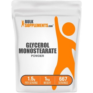 벌크서플리먼트 글리세롤 모노스테아레이트 파우더 1kg, 1개