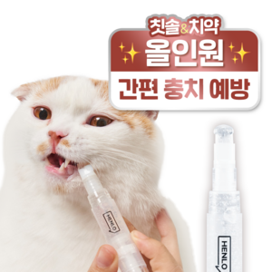 헨로포우 반려동물 양치펜 6g, 1개